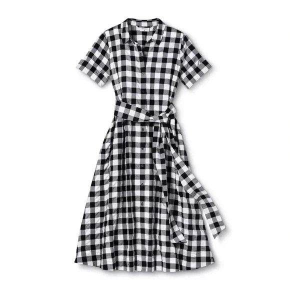 Lisa Marie Fernandez For Target Button Front Shirt Dress Gingham - Picture 3 of 6